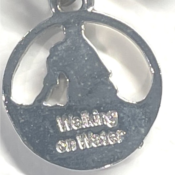 Miracles of Christ heavy sterling silver reversible seven charm bracelet - Picture 15 of 16